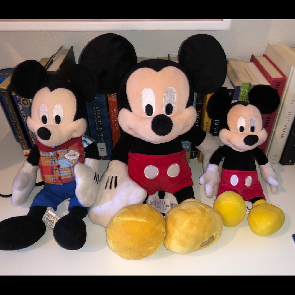 Set of 3 Mickey Mouse Plushes